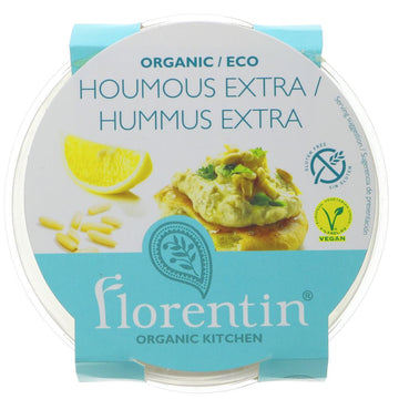 A course version of the classic creamy organic Hummus salad, rich with chunks of cooked chickpeas. Serve it as a spread on a pita or a cracker combined with fresh cut vegetables or crunchy Florentin Falafel balls. 200g