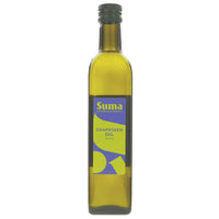 500ml green glass bottle of grapeseed oil