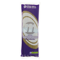 A packet of organic millet and brown rice noodles. Wheat & gluten free